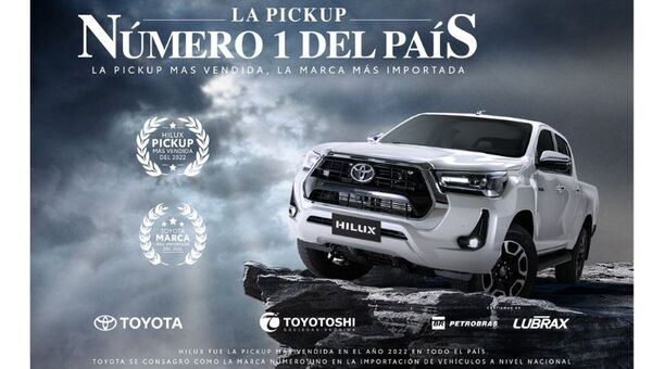 Toyotoshi lideró importaciones en 2022 y Hilux es la pick-up preferida de los paraguayos