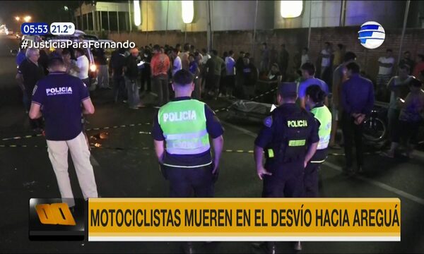 Motociclistas mueren en Capiatá | Telefuturo - Paraguaype.com
