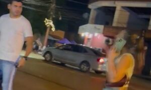 (VIDEO)Yiyi ka`u ocasionó accidente y armó sarambi