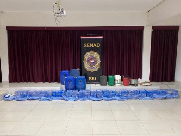 Carga de cocaína incautada en Misiones totaliza 420 kilos