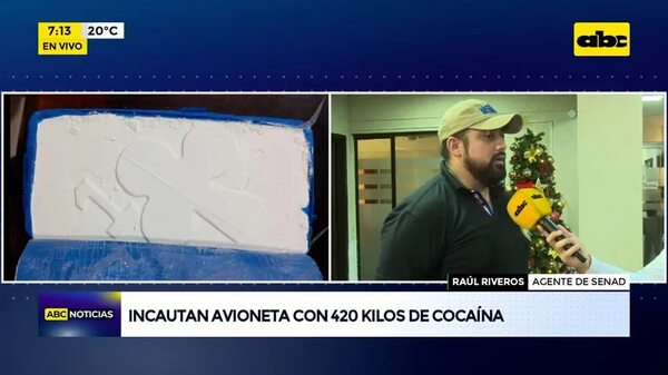 Incautan avioneta con 420 kilos de cocaína - ABC Noticias - ABC Color