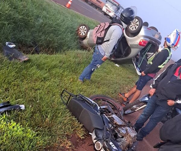 Joven motociclista fallece en accidente sobre Ruta Py 02