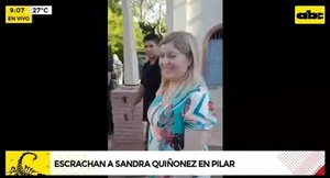 Abogado escracha a Sandra Quiñónez en Pilar