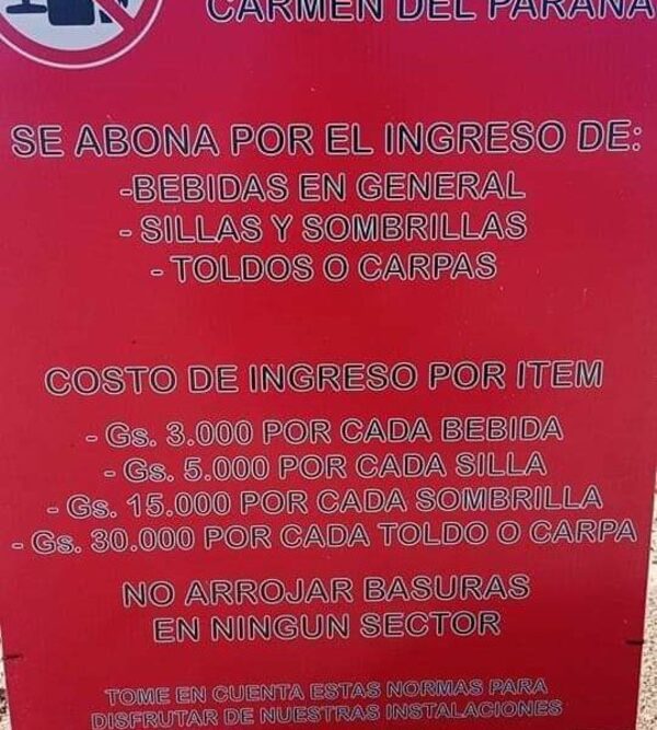 Polémica por costos en Playas de Carmen del Paraná: “Es la zona vip”, dijo intendente