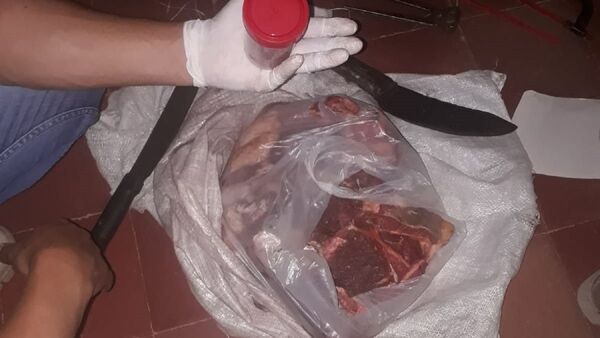 Abigeo escondió 8 kilos de carne en un inodoro