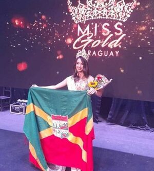 Monse Servián se consagró como Miss Gold Paraguay