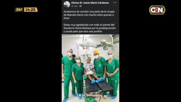 Concluyó la cirugía de Marcelito - C9N
