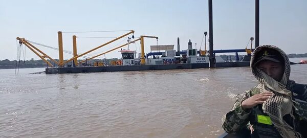 Bajante del río: Cierran de nuevo el paso en km 61, para seguir dragando - Nacionales - ABC Color