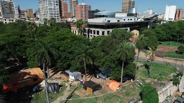 Asunción: avanza nuevamente la ocupación de plazas en la zona del Congreso - Nacionales - ABC Color