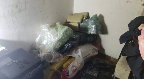 Vivienda en la que hallaron 84 kilos de marihuana es de un policía adicto