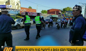Motociclista que chocó a vendedor ambulante terminó muerto | Telefuturo