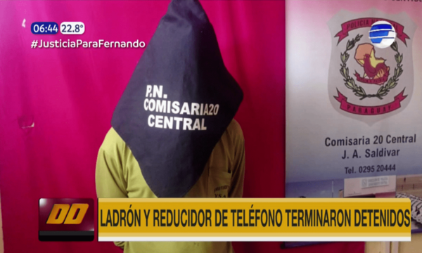 Ladrón y reducidor de celulares terminaron detenidos en J. Augusto Saldívar | Telefuturo