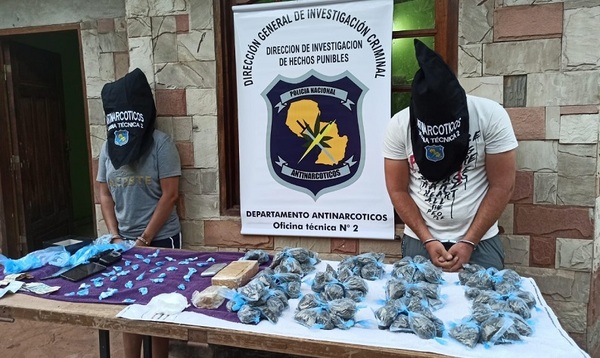 Allanamiento e incautación de droga en vivienda de Limpio deja 2 detenidos
