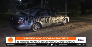 Cansada de los maltratos, mujer habría destrozado vehículo de su pareja - trece
