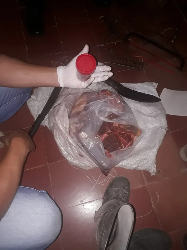 Abigeo escondió 8 kilos de carne en un inodoro