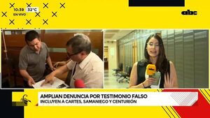 Amplian denuncia por testimonio falso - ABC Noticias - ABC Color
