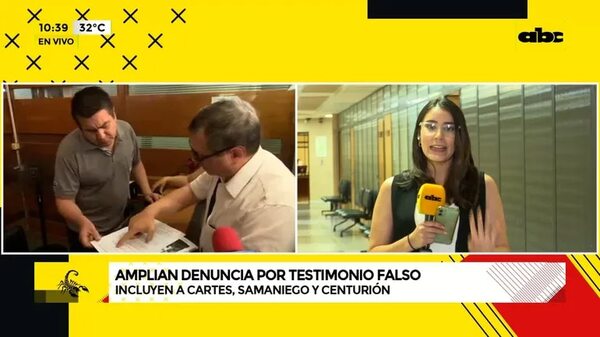 Amplian denuncia por testimonio falso - ABC Noticias - ABC Color