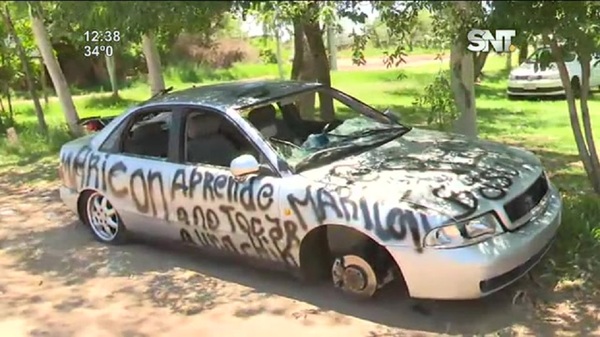 Discusión, amenazas y un auto destrozado - SNT