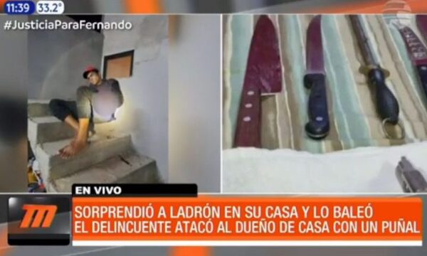 Sorprendió a ladrón en su casa y lo baleó | Telefuturo