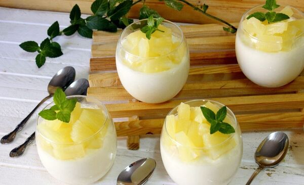 ¿Antojo? Prepará este mousse bien cremoso de piña
