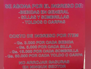 Cartel en playa de Carmen del Paraná es para "educar", sostiene administrador · Radio Monumental 1080 AM