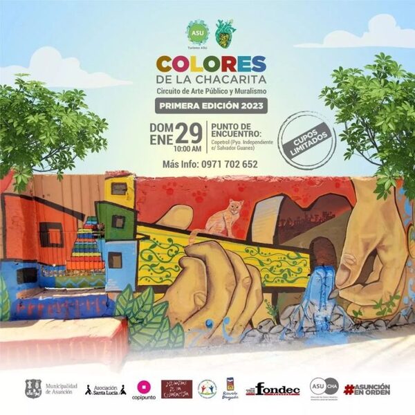 Invitan a recorrer los 45 murales artísticos del barrio Chacarita de Asunción - ADN Digital