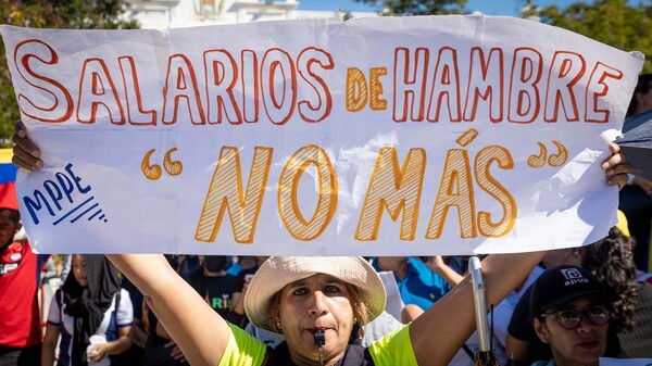 Una ONG venezolana registra 28 protestas por mejores salarios en un día - MarketData