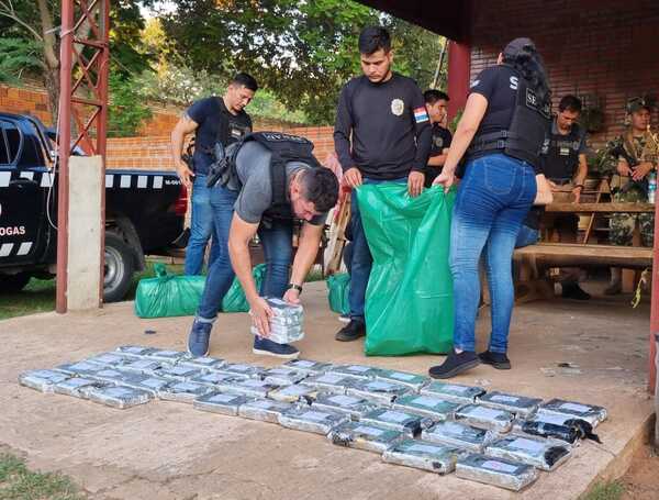 Incautan más de 110 kilos de droga en el límite de Limpio y Luque | 1000 Noticias