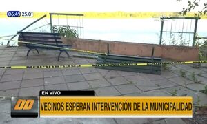 Aún no repararon el mirador de Itá Pytã Punta | Telefuturo