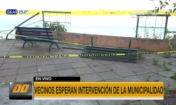 Aún no repararon el mirador de Itá Pytã Punta | Telefuturo