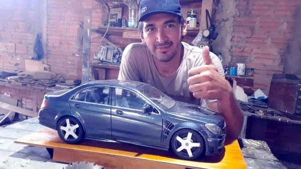 Con madera y mucha creatividad, caaguaceño realiza camiones y autos en miniatura - Megacadena — Últimas Noticias de Paraguay