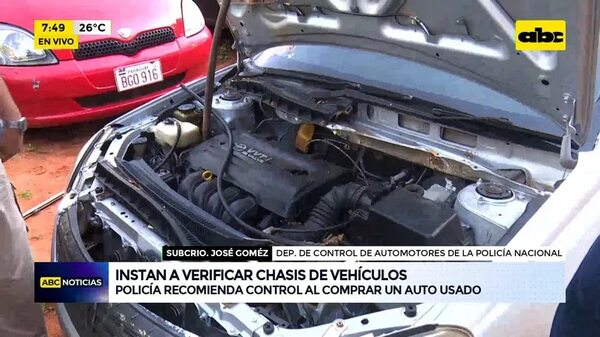 Policía recomienda control al comprar un auto usado - ABC Noticias - ABC Color