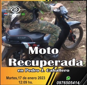 Gracias a Frontier Security recuperan motocicleta hurtada de una universidad - Radio Imperio