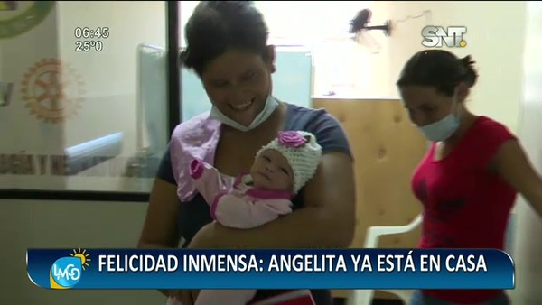 Felicidad inmensa: Angelita ya está en casa - SNT