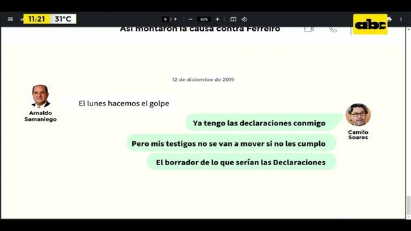 Evidencia de pagos a testigos de la causa de Mario Ferreiro - ABC Noticias - ABC Color