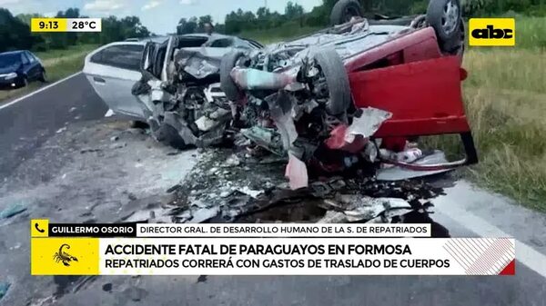 Accidente fatal de paraguayos en Formosa - ABC Noticias - ABC Color