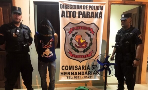 Hernandarias: Detienen a joven con 4 antecedentes por hurto