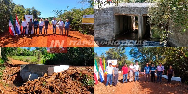 SE INAUGURARON DOS IMPORTANTES PUENTES EN EL DISTRITO DE HOHENAU - Itapúa Noticias
