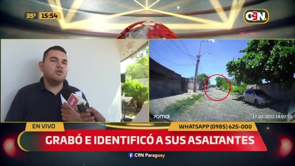Grabó e identificó a sus asaltantes - C9N