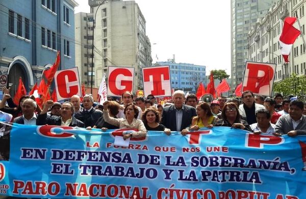 Perú: Central sindical llama a paro nacional contra el Gobierno - ADN Digital