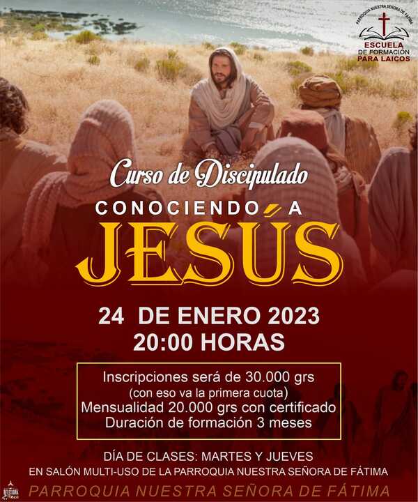 Parroquia Virgen de Fátima organiza curso de discipulado "Conociendo a Jesús" - Radio Imperio