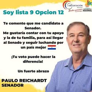 Paulo Reichardt: Soy Lista 9 Opción 12