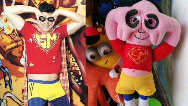 Pavón se encontró con los muñecos Súper Mboriahu