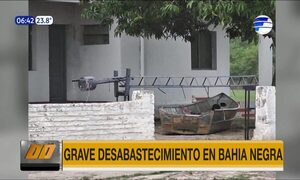 Grave desabastecimiento en Bahía Negra | Telefuturo