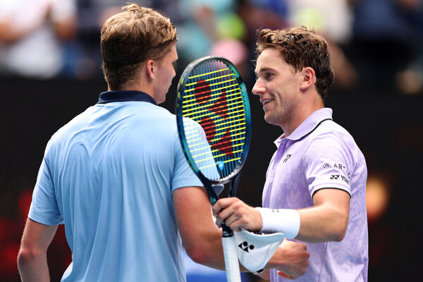 El noruego Casper Ruud quedó fuera del Abierto de Australia