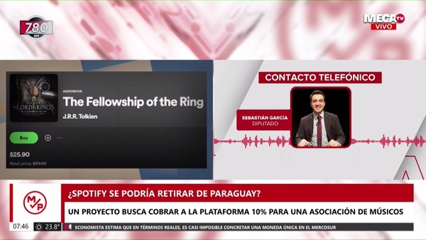 ¿Chau Spotify? Proyecto que busca cobrar a plataformas digitales es "descabellado", advierte diputado - Megacadena — Últimas Noticias de Paraguay