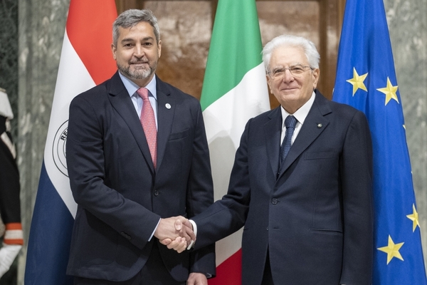 Mario Abdo Benítez afianza relaciones con Italia tras reunirse con Sergio Mattarella - .::Agencia IP::.