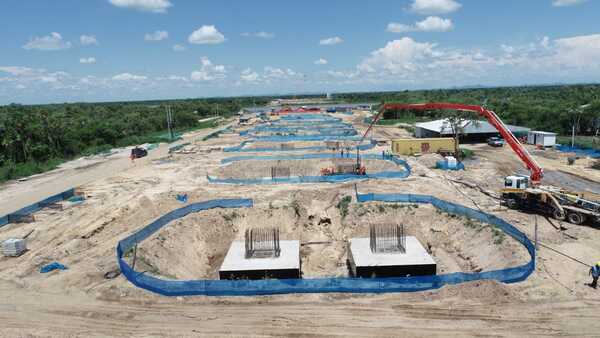 Puente Bioceánica: culmina la base con construcción de 113 pilotes y doce cabezales - .::Agencia IP::.