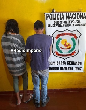 Una pareja fue detenida intentando hurtar una motocicleta - Radio Imperio