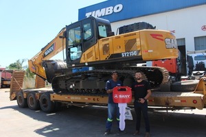 EL GRUPO TIMBO entregó una excavadora SANY SY215 a DAX SA